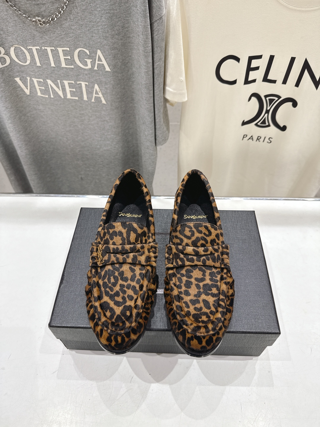 高版本出厂 男码+20   SAINT LAURENT/圣罗兰YSL 26ss爆款平底鞋情侣款玛丽珍一脚