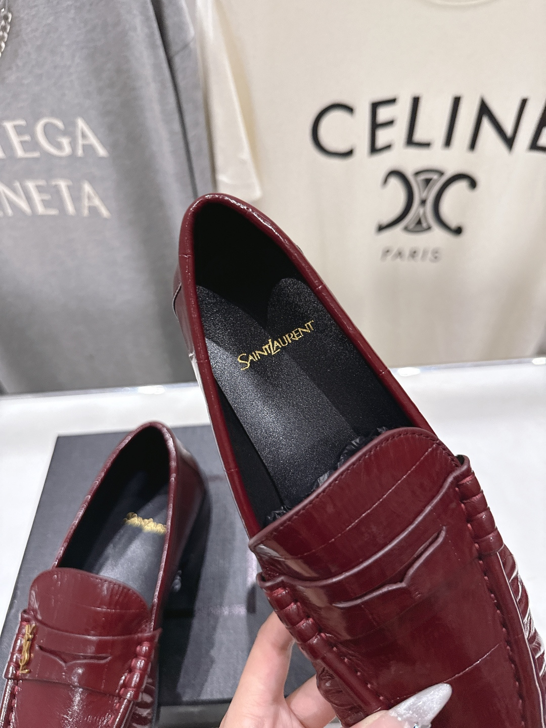 高版本出厂 男码+20   SAINT LAURENT/圣罗兰YSL 26ss爆款平底鞋情侣款玛丽珍一脚