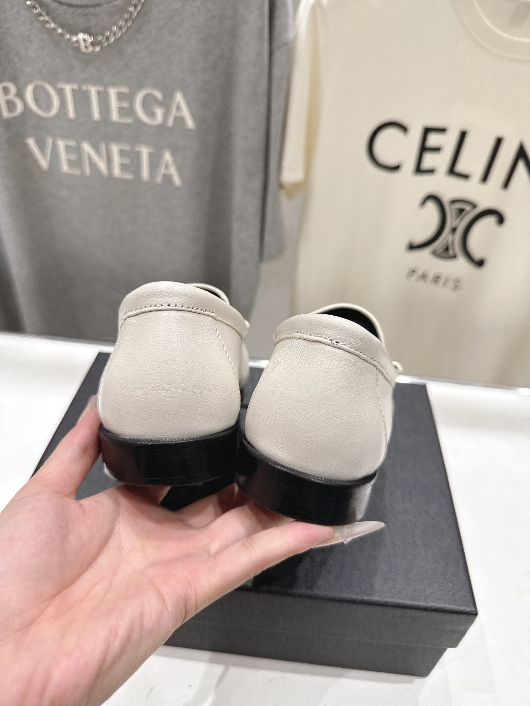 高版本出厂 男码+20   SAINT LAURENT/圣罗兰YSL 26ss爆款平底鞋情侣款玛丽珍一脚