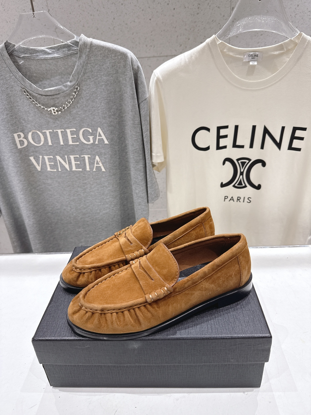 高版本出厂 男码+20   SAINT LAURENT/圣罗兰YSL 26ss爆款平底鞋情侣款玛丽珍一脚