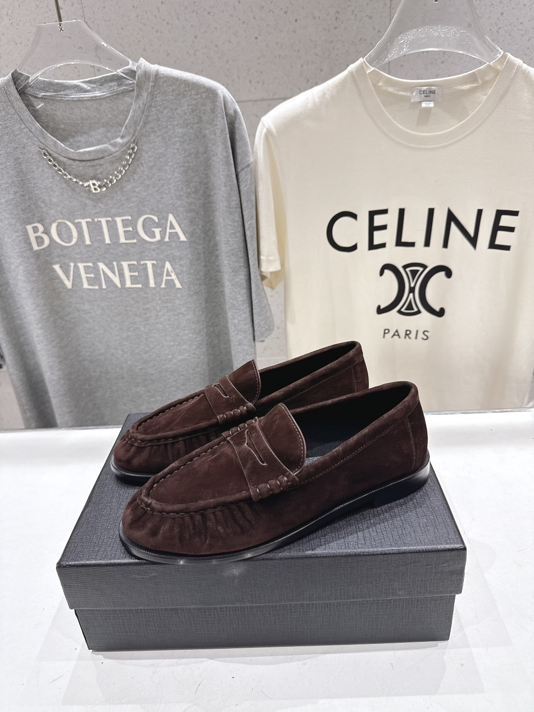 高版本出厂 男码+20   SAINT LAURENT/圣罗兰YSL 26ss爆款平底鞋情侣款玛丽珍一脚