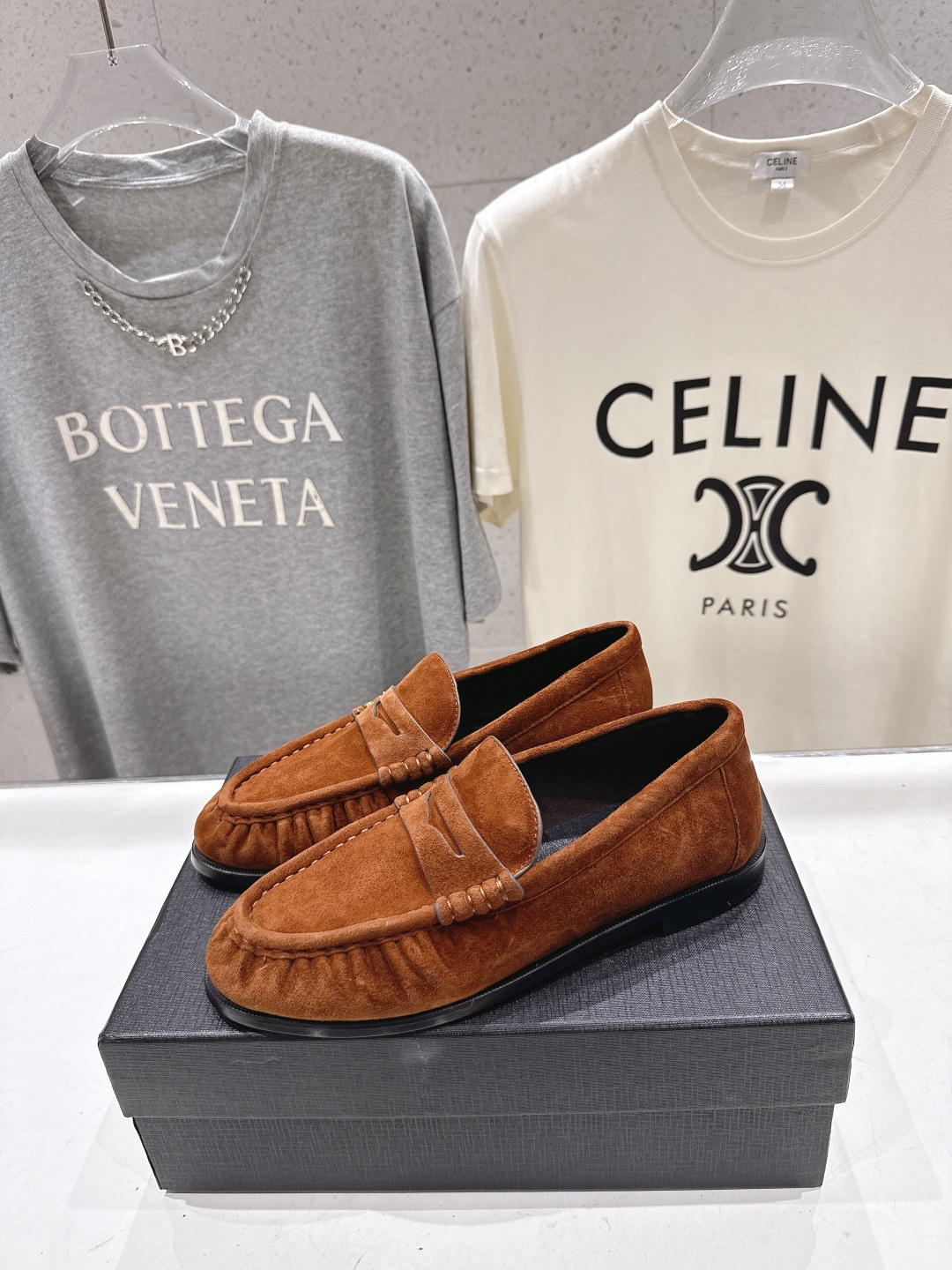 高版本出厂 男码+20   SAINT LAURENT/圣罗兰YSL 26ss爆款平底鞋情侣款玛丽珍一脚