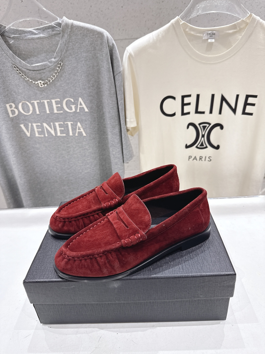 高版本出厂 男码+20   SAINT LAURENT/圣罗兰YSL 26ss爆款平底鞋情侣款玛丽珍一脚