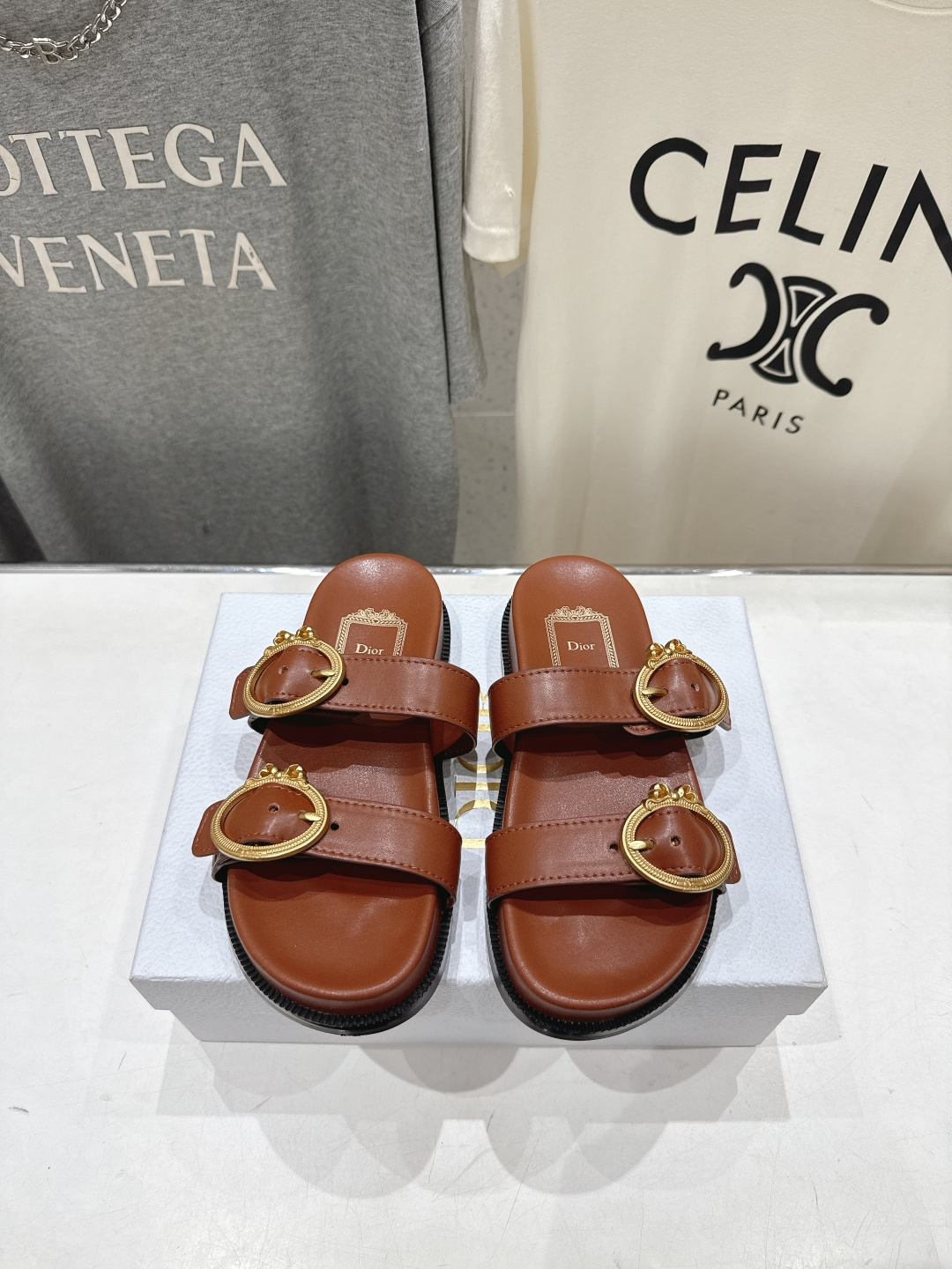 高版本出厂 【高品质】Dior*迪奥F019 D家2026ss春夏新款魔术贴沙滩拖鞋凉鞋～经典版型 搭配