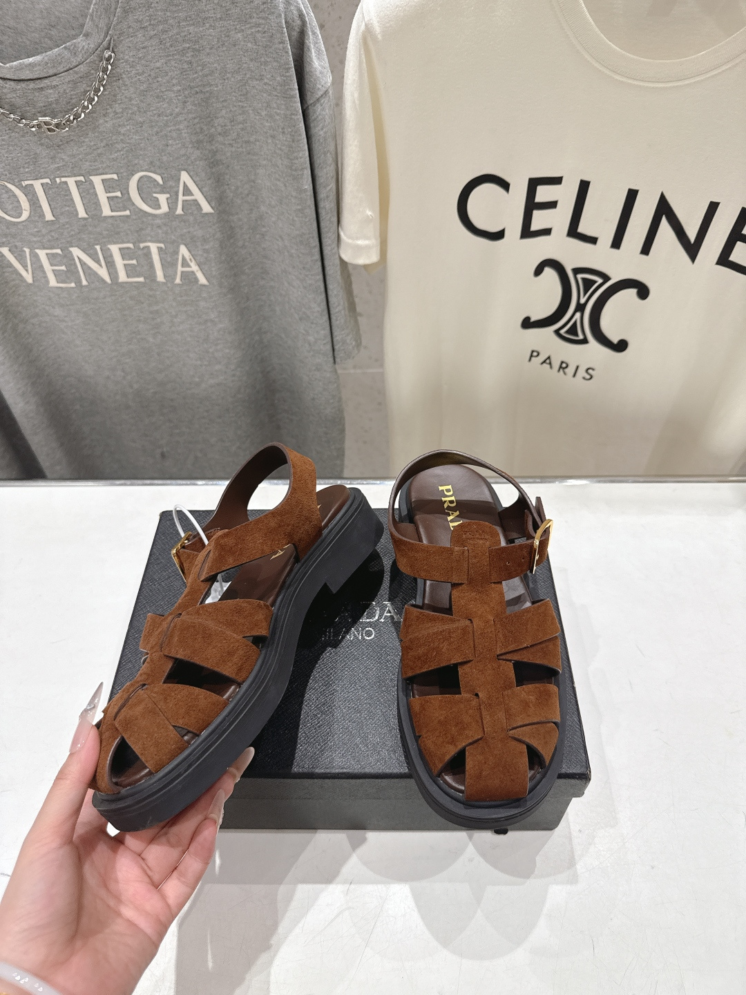 高版本出厂 Prada/普拉达F029 2026ss夏季新款复古风沙滩厚底凉鞋这个鞋型真的属于经典不会过
