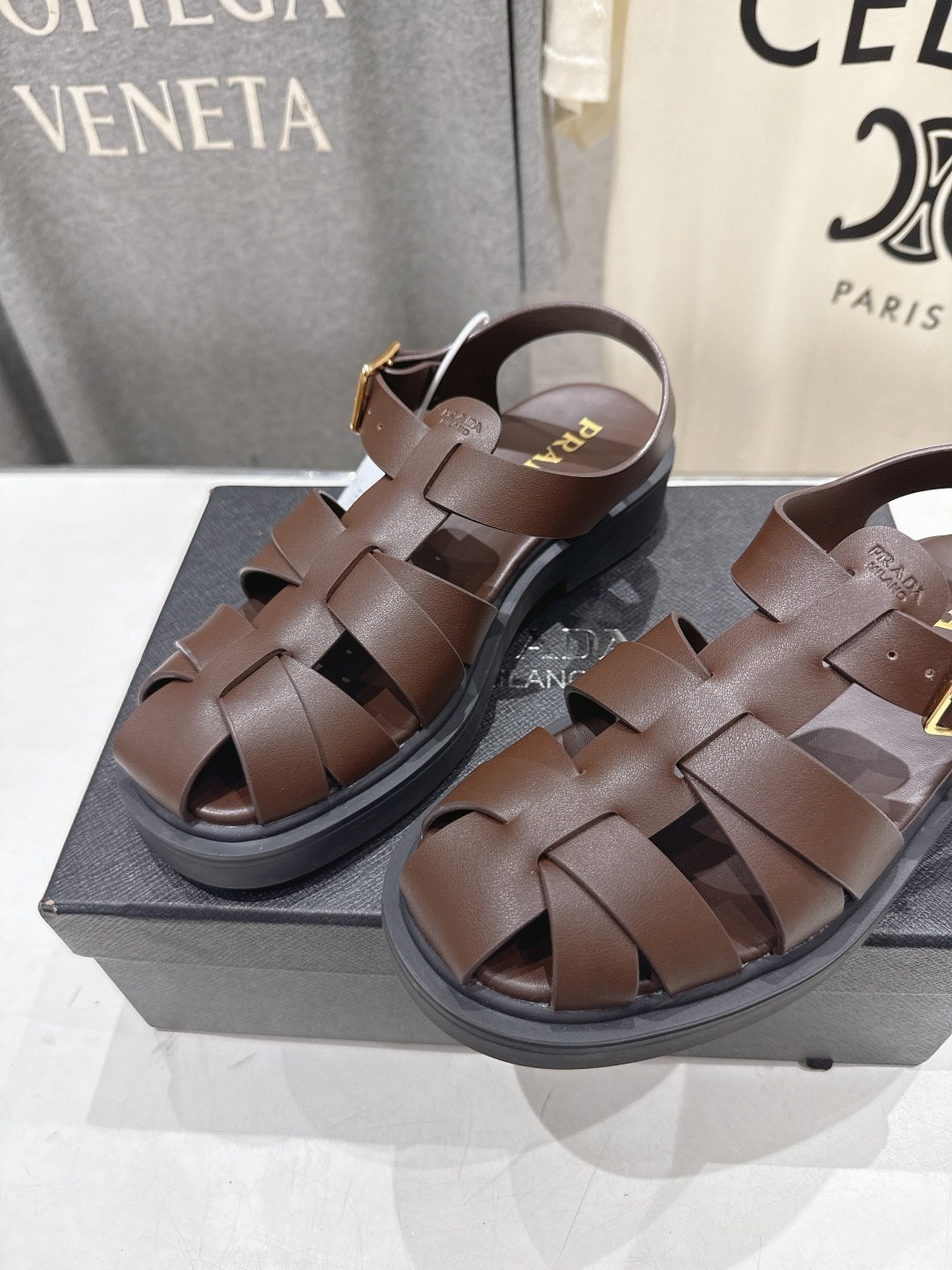 高版本出厂 Prada/普拉达F029 2026ss夏季新款复古风沙滩厚底凉鞋这个鞋型真的属于经典不会过