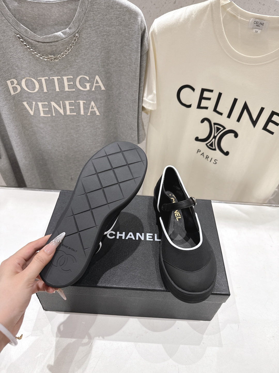 高版本出厂  Chanel.香奈儿F015 2026ss小香新款一脚蹬玛丽珍乐福鞋休闲鞋真的太有范儿了，