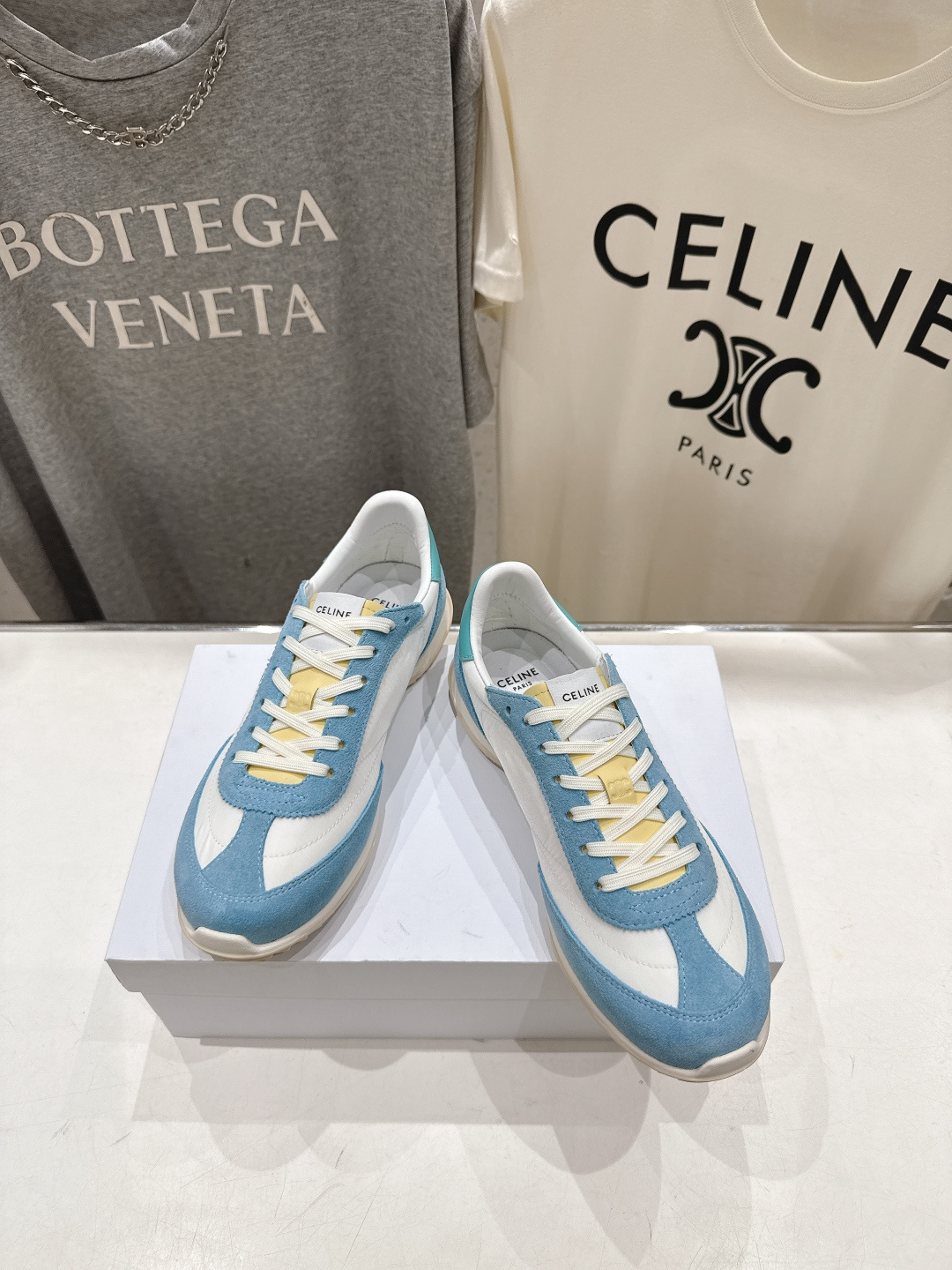 高版本出厂   CELINE*思琳赛琳F037 2026ss新款徽标系带阿甘鞋休闲运动鞋小白鞋简单舒服，
