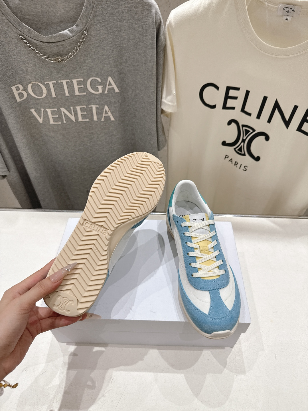 高版本出厂   CELINE*思琳赛琳F037 2026ss新款徽标系带阿甘鞋休闲运动鞋小白鞋简单舒服，