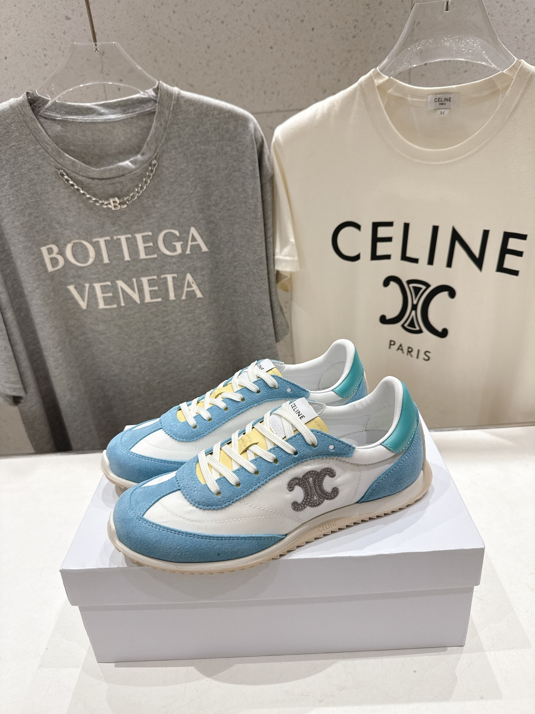 高版本出厂   CELINE*思琳赛琳F037 2026ss新款徽标系带阿甘鞋休闲运动鞋小白鞋简单舒服，