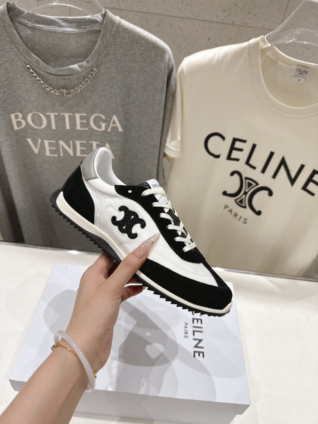 高版本出厂   CELINE*思琳赛琳F037 2026ss新款徽标系带阿甘鞋休闲运动鞋小白鞋简单舒服，
