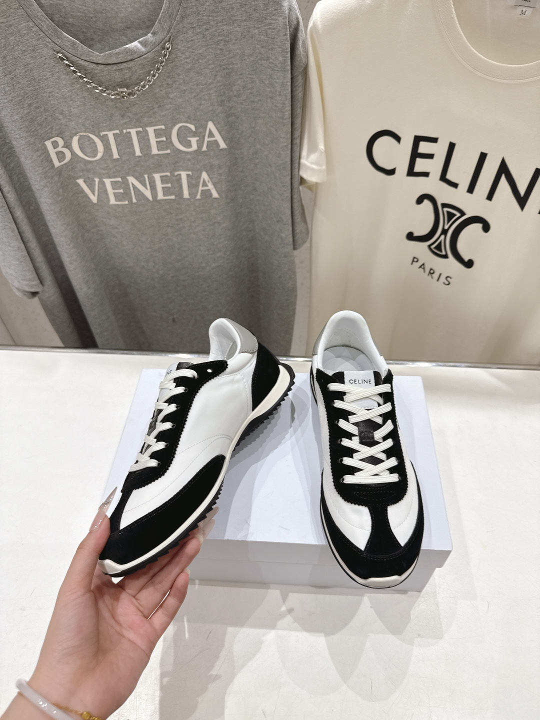 高版本出厂   CELINE*思琳赛琳F037 2026ss新款徽标系带阿甘鞋休闲运动鞋小白鞋简单舒服，