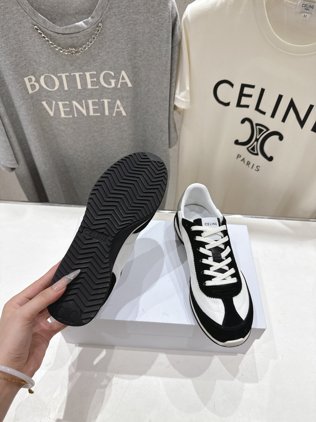 高版本出厂   CELINE*思琳赛琳F037 2026ss新款徽标系带阿甘鞋休闲运动鞋小白鞋简单舒服，