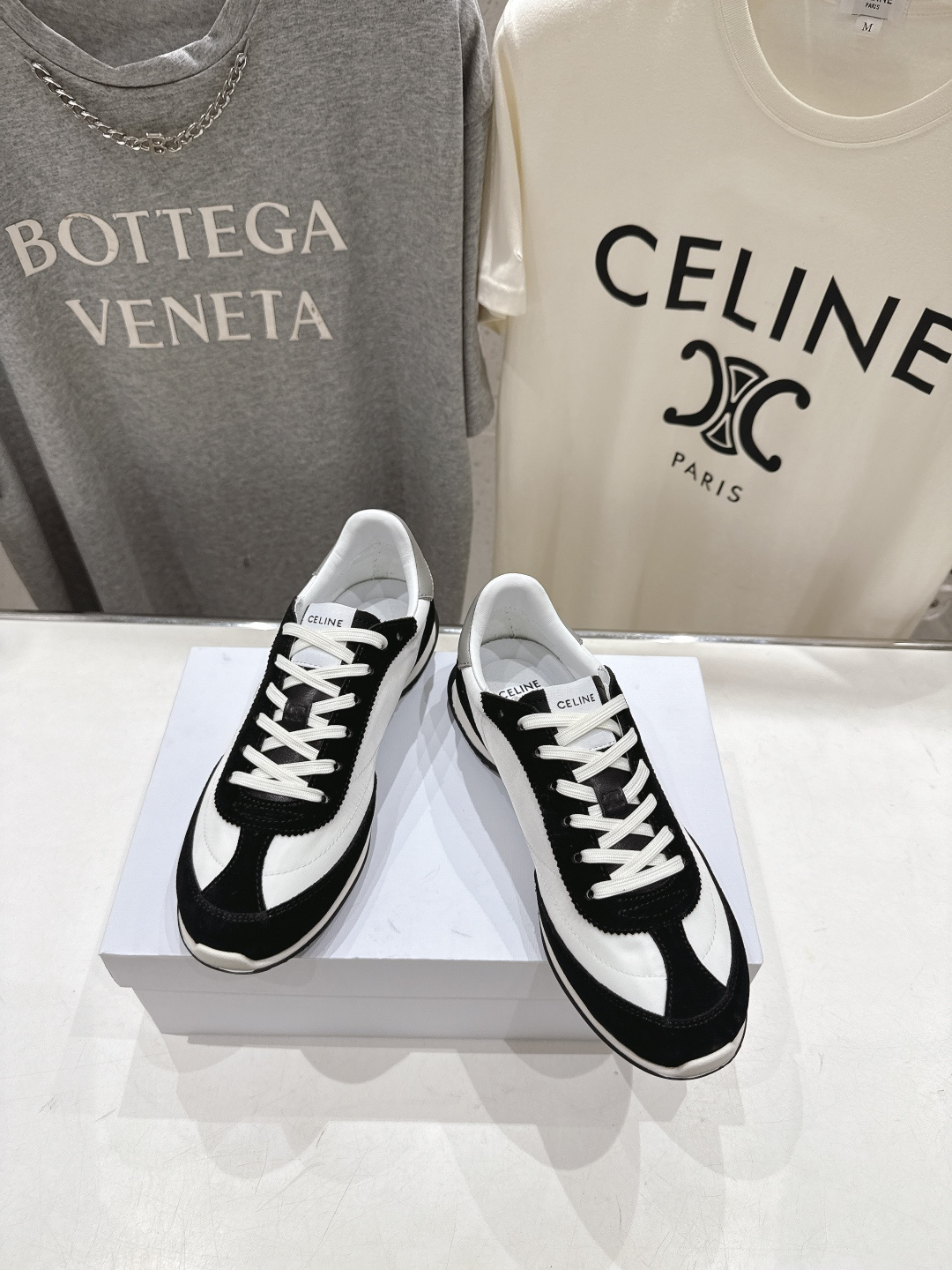 高版本出厂   CELINE*思琳赛琳F037 2026ss新款徽标系带阿甘鞋休闲运动鞋小白鞋简单舒服，