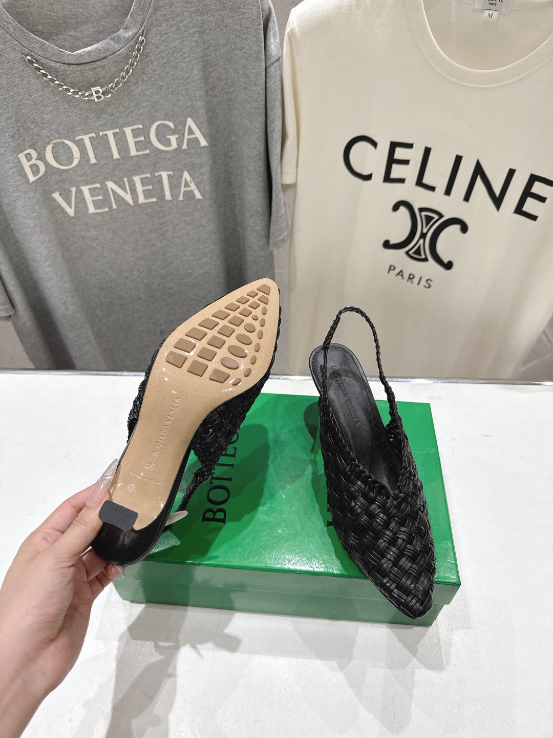 高版本出厂 Bottega Veneta/BV F065 2026ss夏季新款Parco Mule女士编