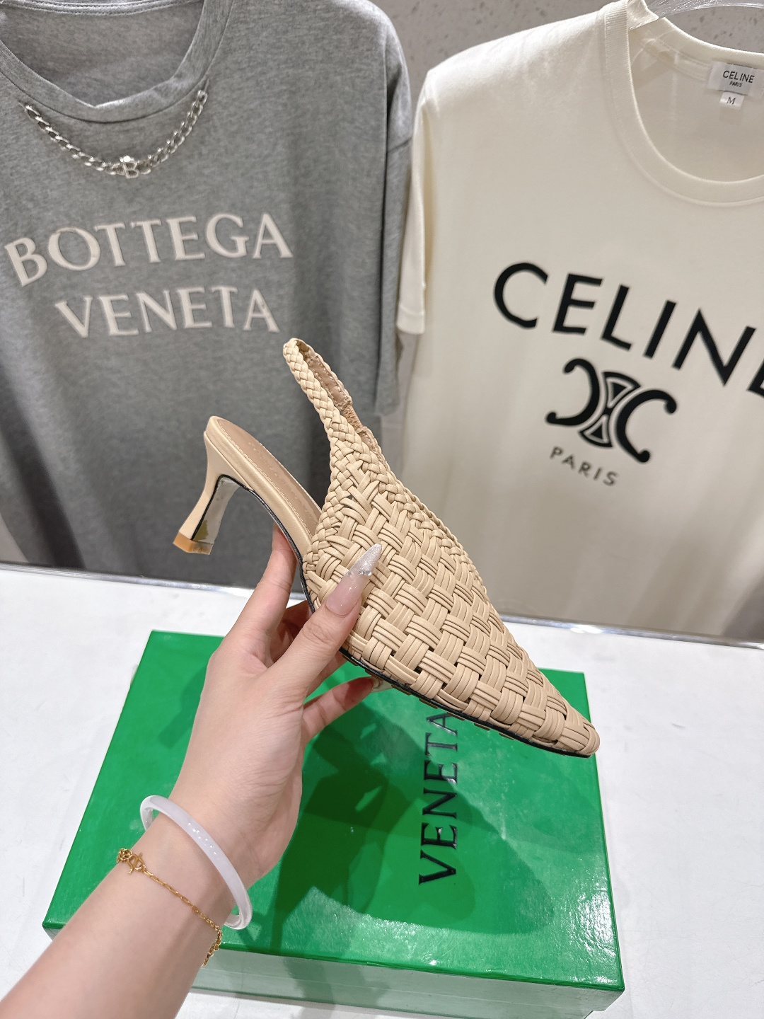 高版本出厂 Bottega Veneta/BV F065 2026ss夏季新款Parco Mule女士编