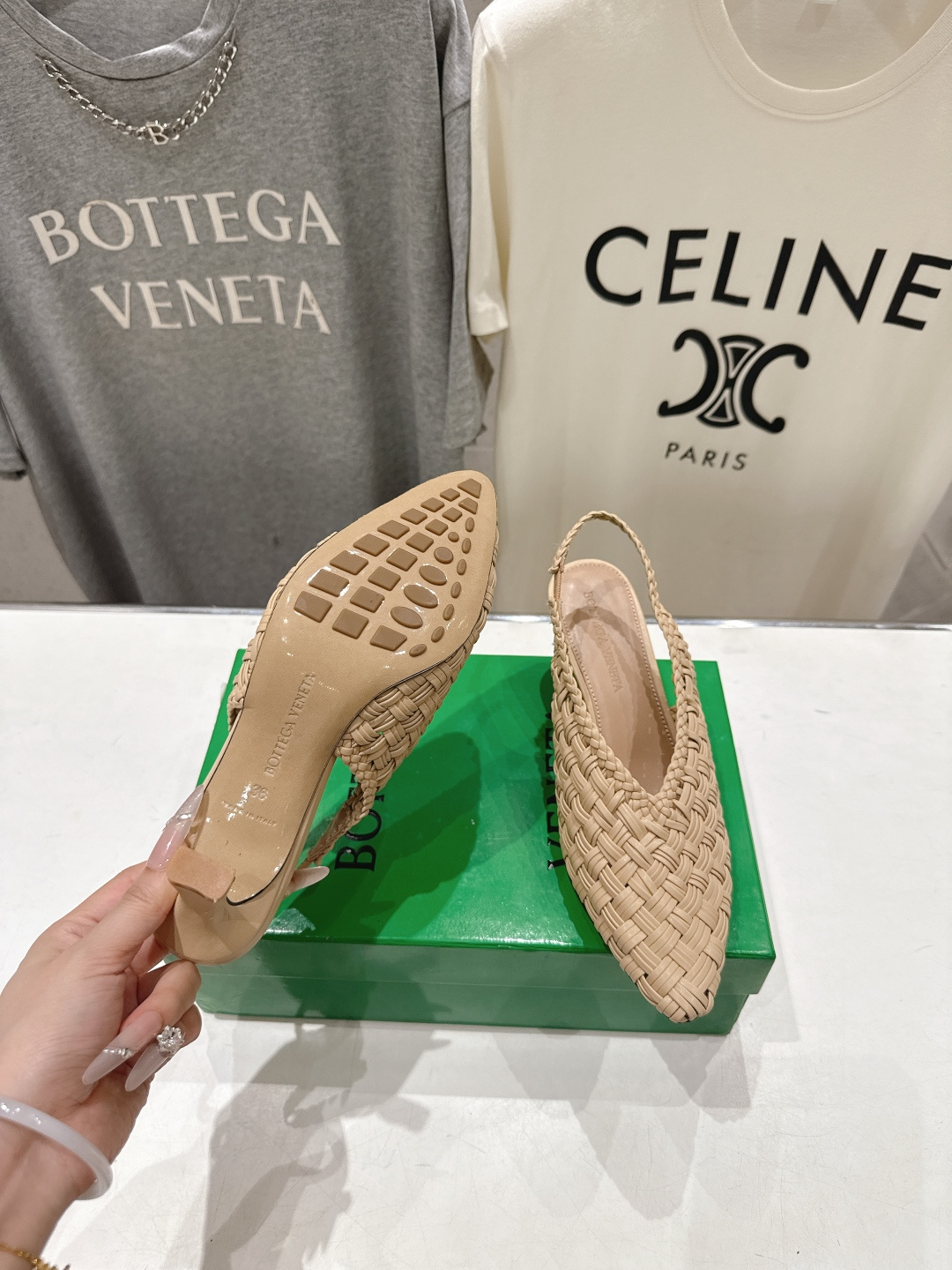 高版本出厂 Bottega Veneta/BV F065 2026ss夏季新款Parco Mule女士编
