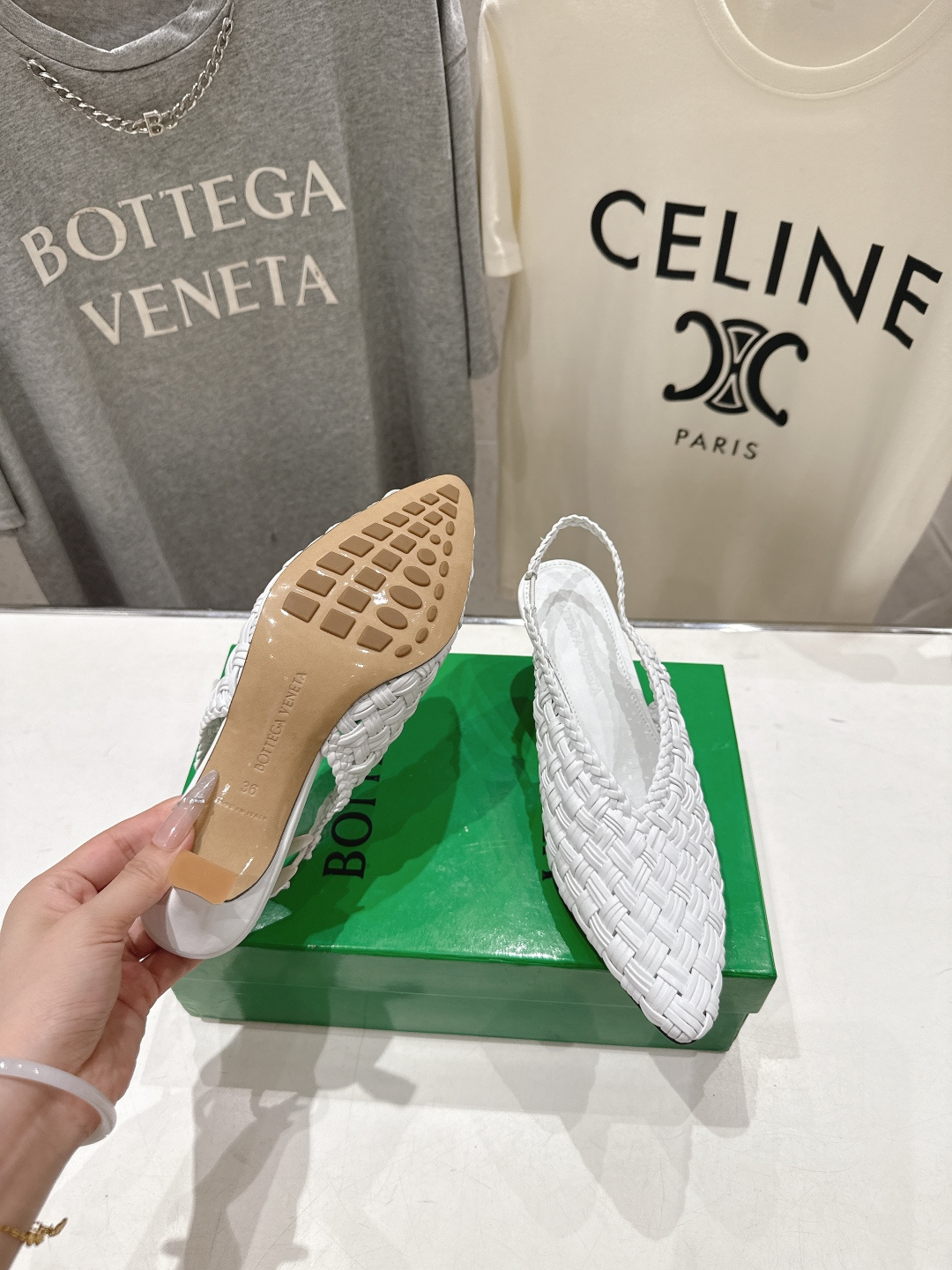高版本出厂 Bottega Veneta/BV F065 2026ss夏季新款Parco Mule女士编