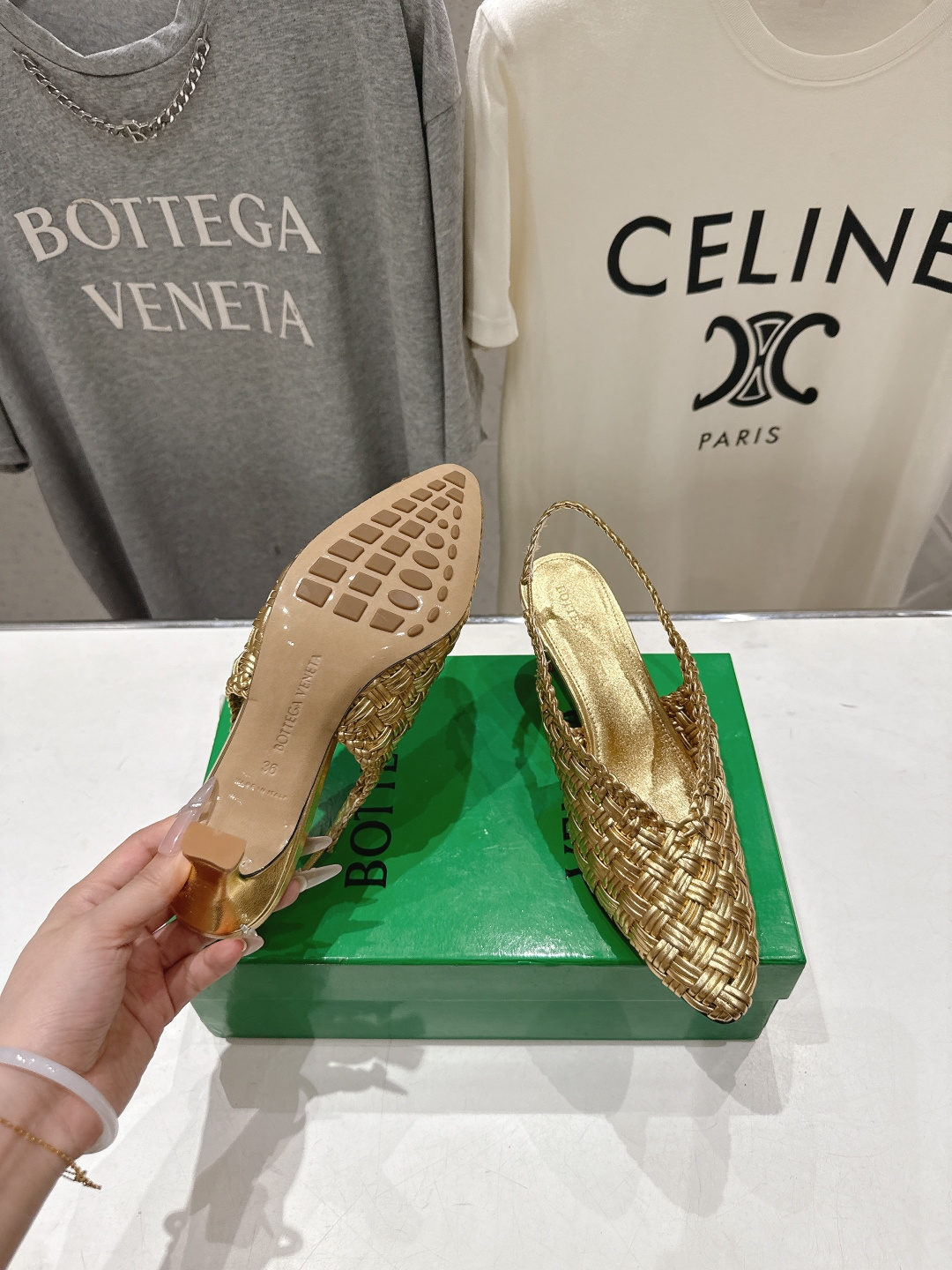 高版本出厂 Bottega Veneta/BV F065 2026ss夏季新款Parco Mule女士编