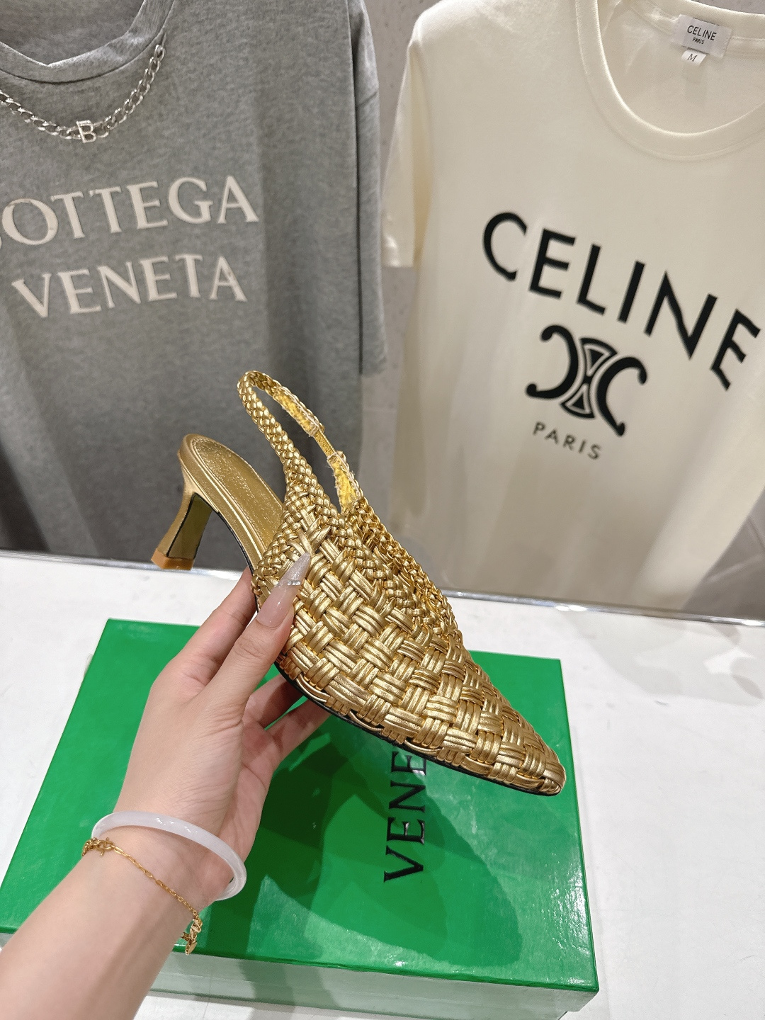 高版本出厂 Bottega Veneta/BV F065 2026ss夏季新款Parco Mule女士编