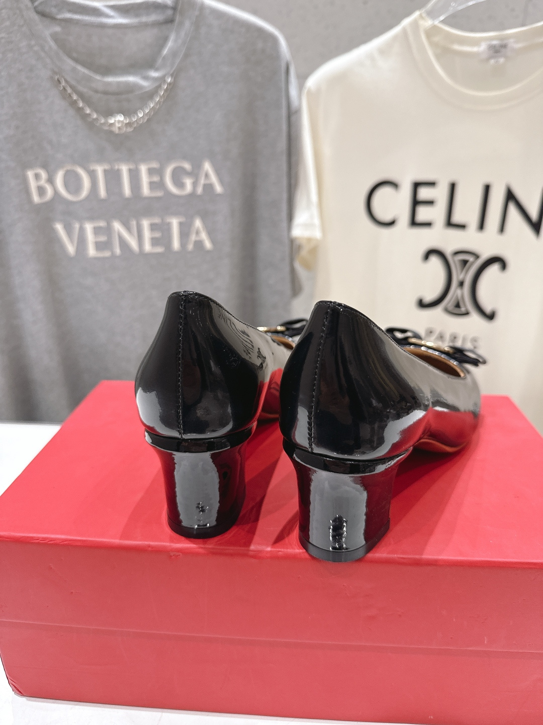 高版本出厂  FERRAGAMO/菲拉格慕F065  26ss官方新款真皮蝴蝶结系列高跟鞋单鞋菲拉格慕今