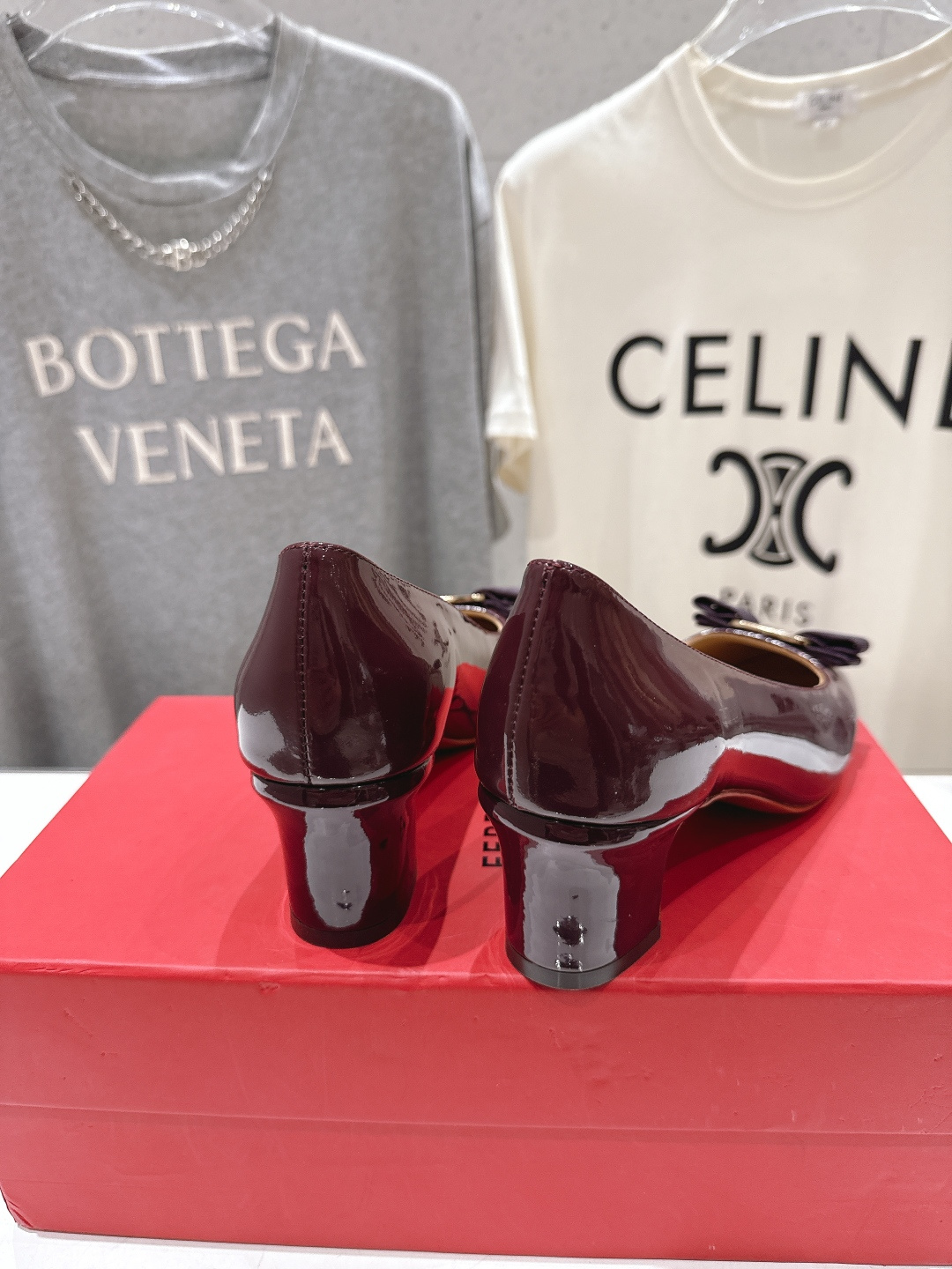 高版本出厂  FERRAGAMO/菲拉格慕F065  26ss官方新款真皮蝴蝶结系列高跟鞋单鞋菲拉格慕今