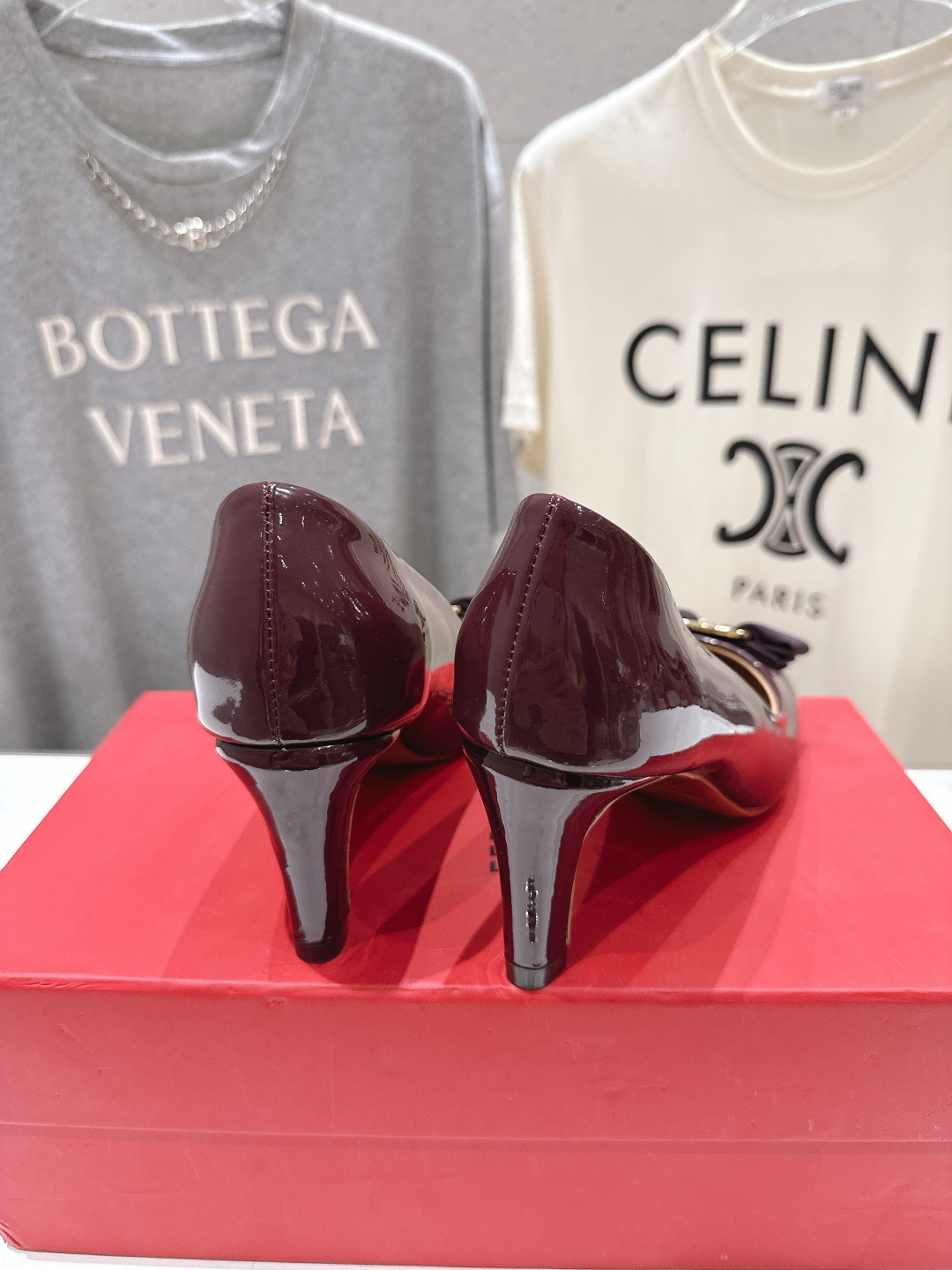 高版本出厂  FERRAGAMO/菲拉格慕F065  26ss官方新款真皮蝴蝶结系列高跟鞋单鞋菲拉格慕今