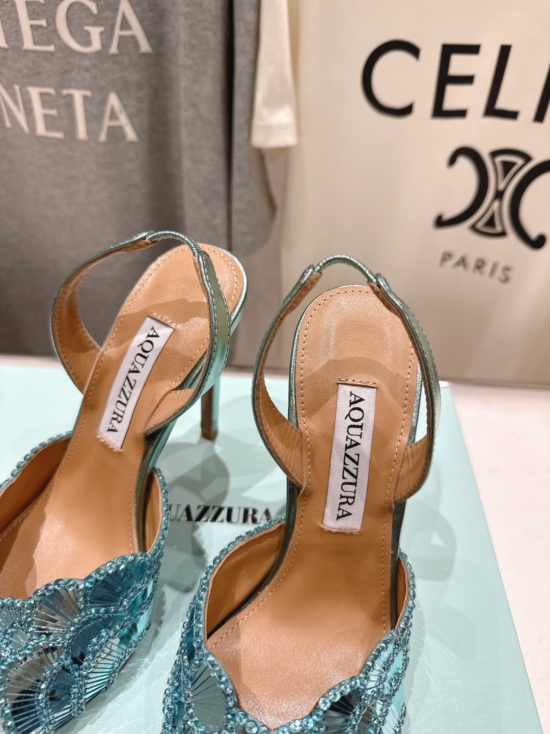 高版本出厂 「ᴀqᴜᴀᴢᴢᴜʀᴀ」AQUAZZURA/菠萝F072 2026ss夏季新款高跟鱼嘴凉鞋__