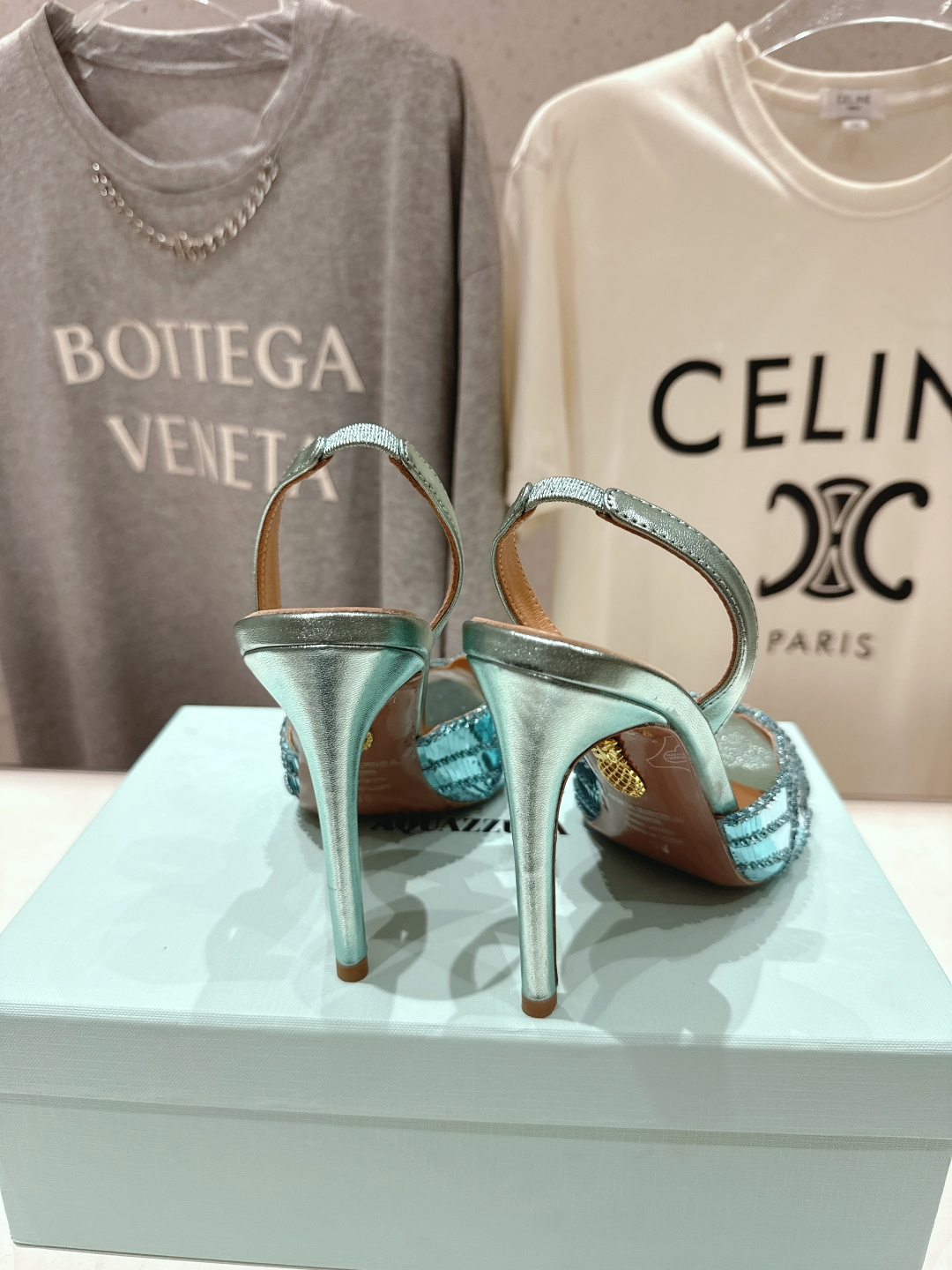 高版本出厂 「ᴀqᴜᴀᴢᴢᴜʀᴀ」AQUAZZURA/菠萝F072 2026ss夏季新款高跟鱼嘴凉鞋__