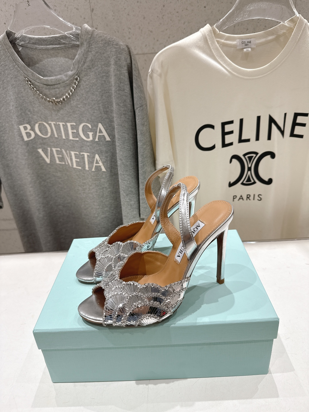 高版本出厂 「ᴀqᴜᴀᴢᴢᴜʀᴀ」AQUAZZURA/菠萝F072 2026ss夏季新款高跟鱼嘴凉鞋__