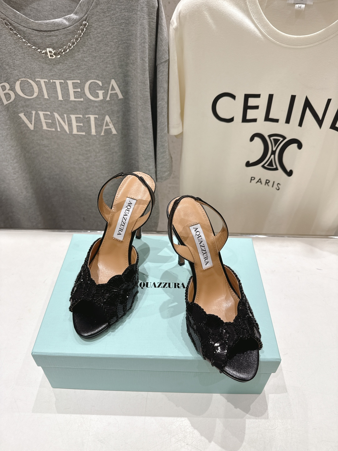 高版本出厂 「ᴀqᴜᴀᴢᴢᴜʀᴀ」AQUAZZURA/菠萝F072 2026ss夏季新款高跟鱼嘴凉鞋__