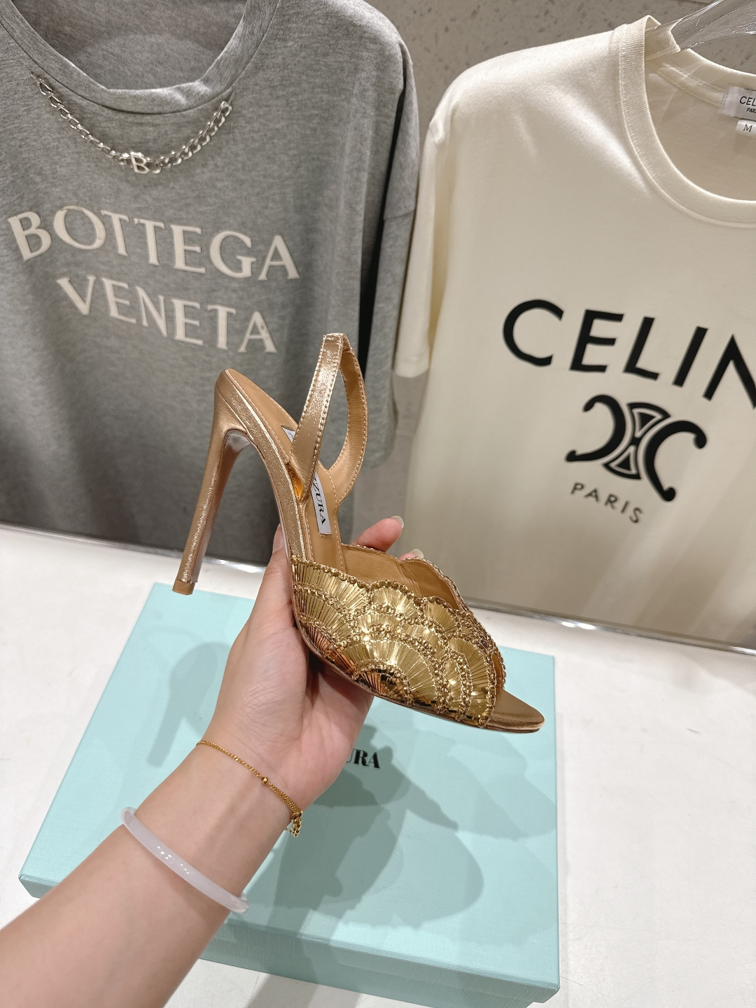 高版本出厂 「ᴀqᴜᴀᴢᴢᴜʀᴀ」AQUAZZURA/菠萝F072 2026ss夏季新款高跟鱼嘴凉鞋__