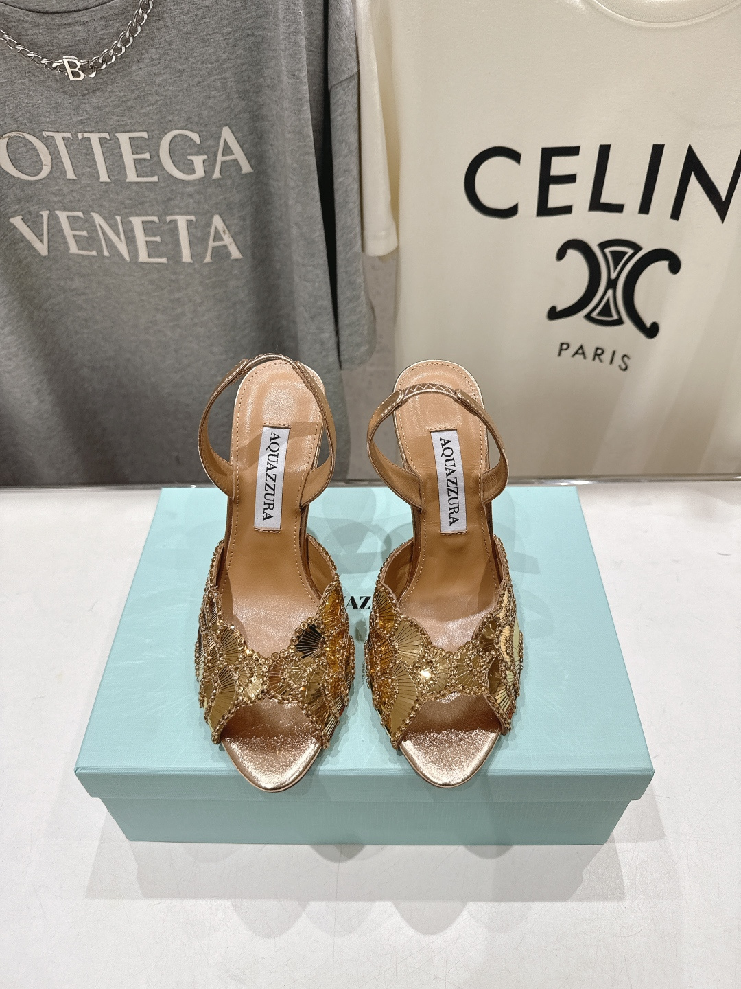 高版本出厂 「ᴀqᴜᴀᴢᴢᴜʀᴀ」AQUAZZURA/菠萝F072 2026ss夏季新款高跟鱼嘴凉鞋__