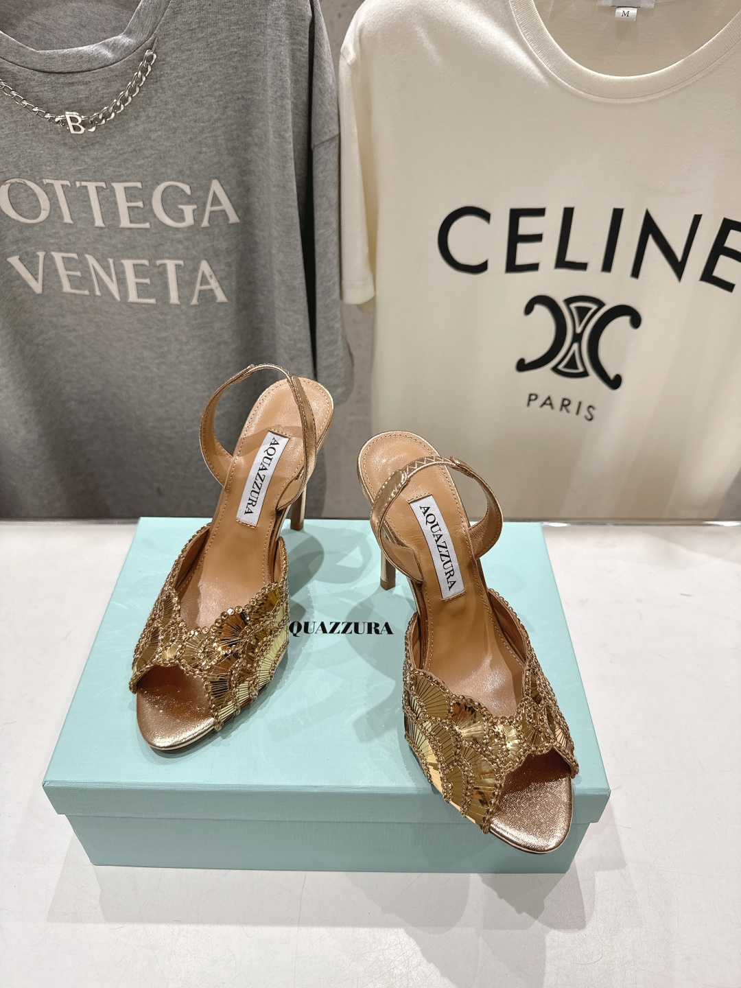 高版本出厂 「ᴀqᴜᴀᴢᴢᴜʀᴀ」AQUAZZURA/菠萝F072 2026ss夏季新款高跟鱼嘴凉鞋__