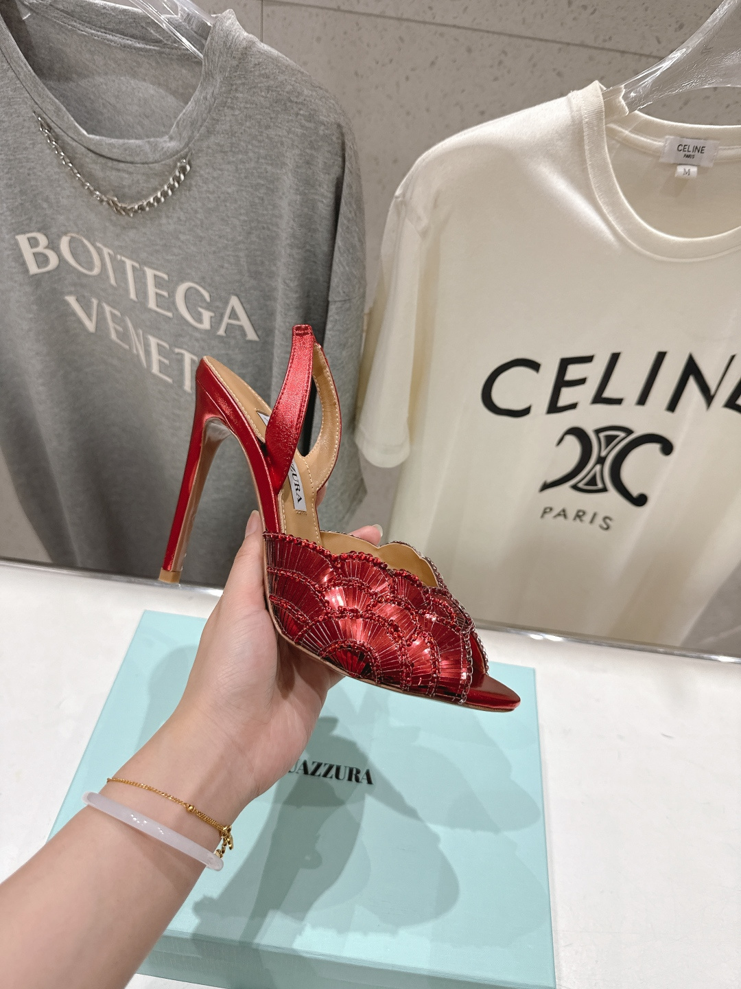 高版本出厂 「ᴀqᴜᴀᴢᴢᴜʀᴀ」AQUAZZURA/菠萝F072 2026ss夏季新款高跟鱼嘴凉鞋__