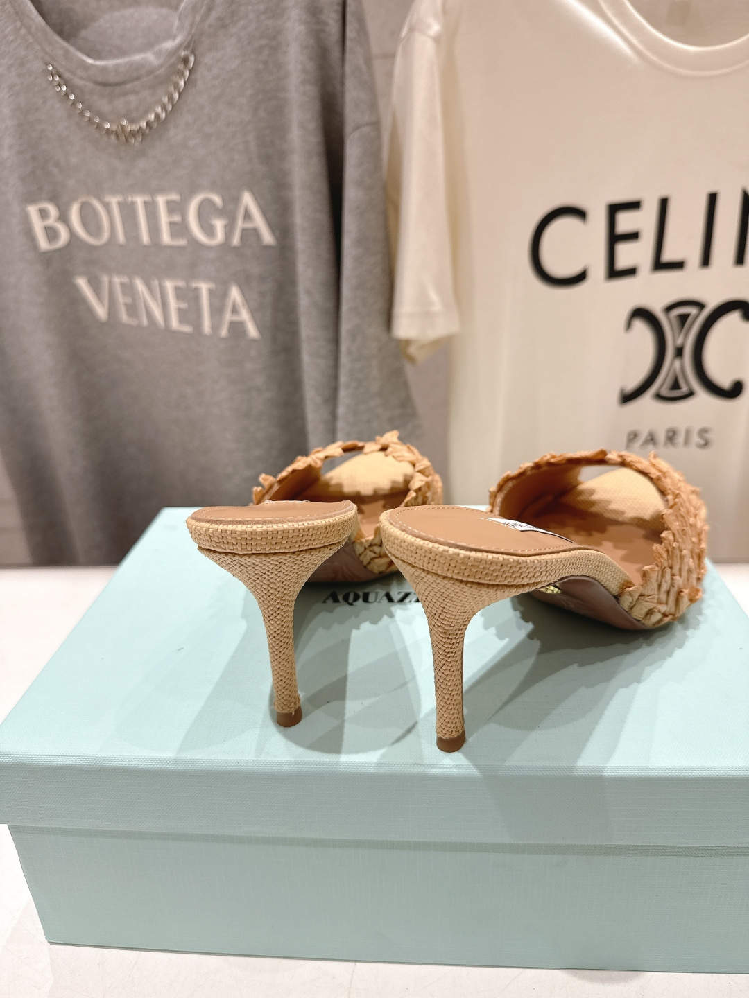高版本出厂 「ᴀqᴜᴀᴢᴢᴜʀᴀ」AQUAZZURA/菠萝F072 2026ss夏季新款高跟鱼嘴拖鞋__