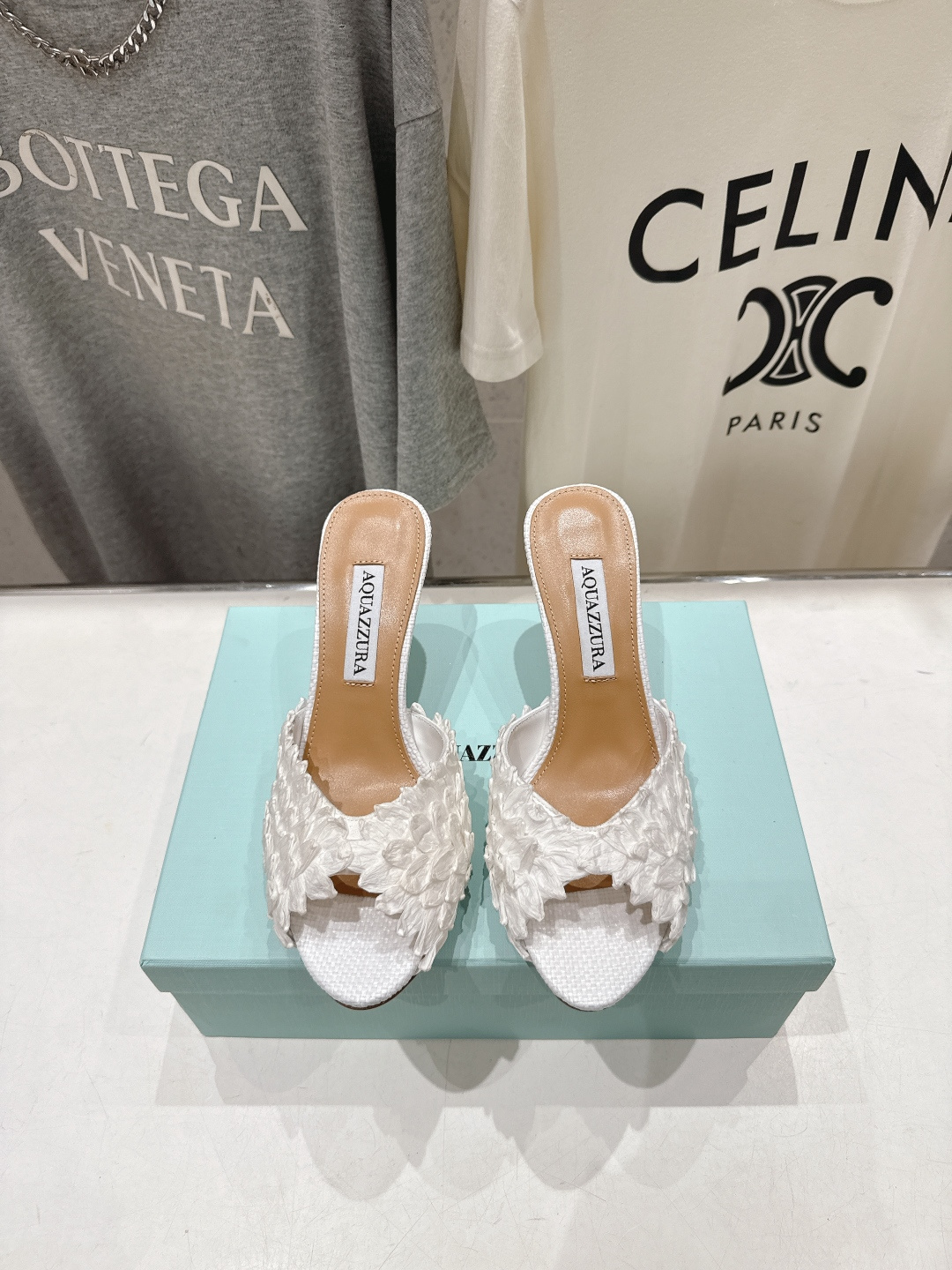 高版本出厂 「ᴀqᴜᴀᴢᴢᴜʀᴀ」AQUAZZURA/菠萝F072 2026ss夏季新款高跟鱼嘴拖鞋__