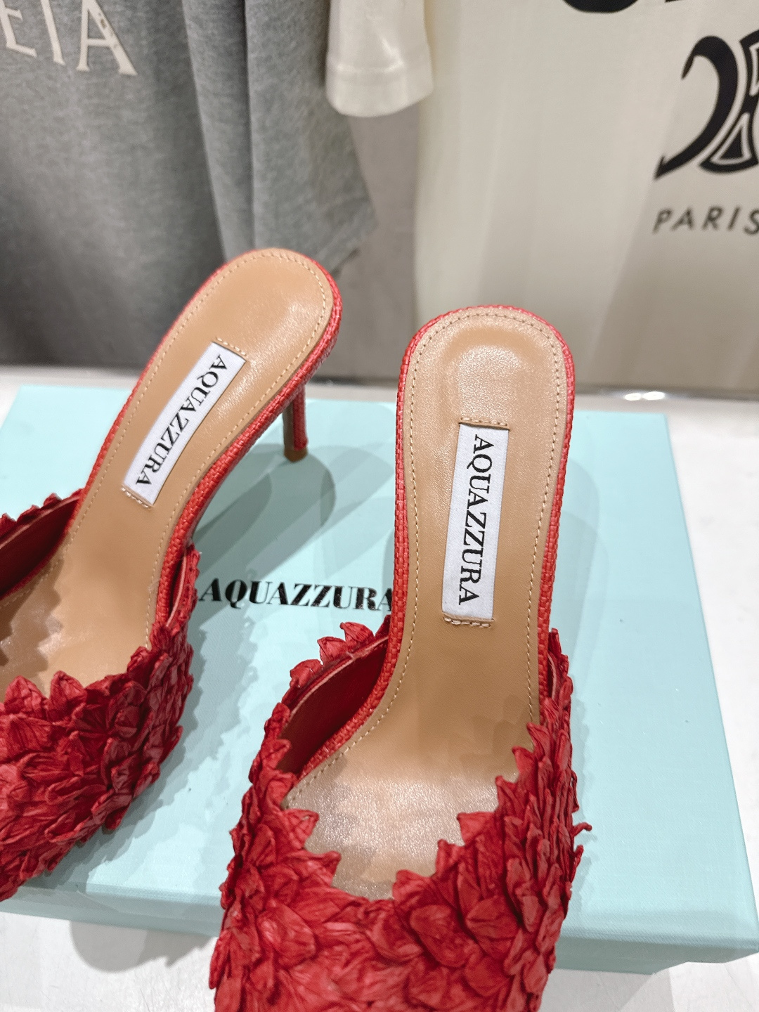 高版本出厂 「ᴀqᴜᴀᴢᴢᴜʀᴀ」AQUAZZURA/菠萝F072 2026ss夏季新款高跟鱼嘴拖鞋__
