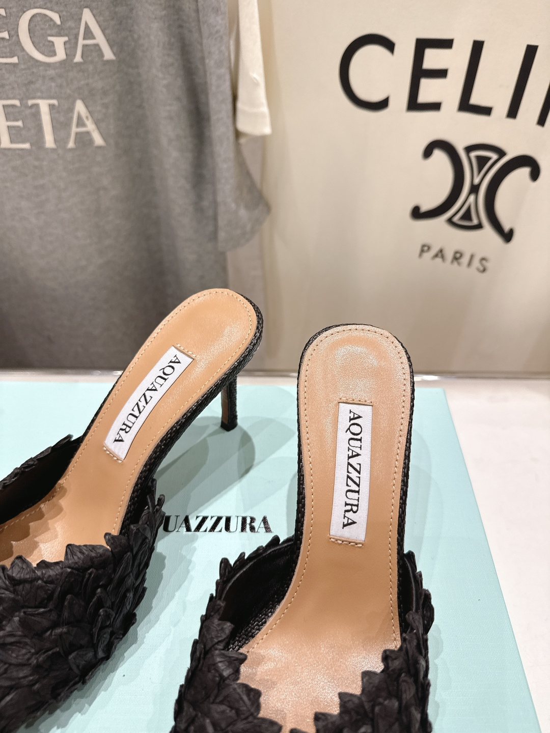高版本出厂 「ᴀqᴜᴀᴢᴢᴜʀᴀ」AQUAZZURA/菠萝F072 2026ss夏季新款高跟鱼嘴拖鞋__