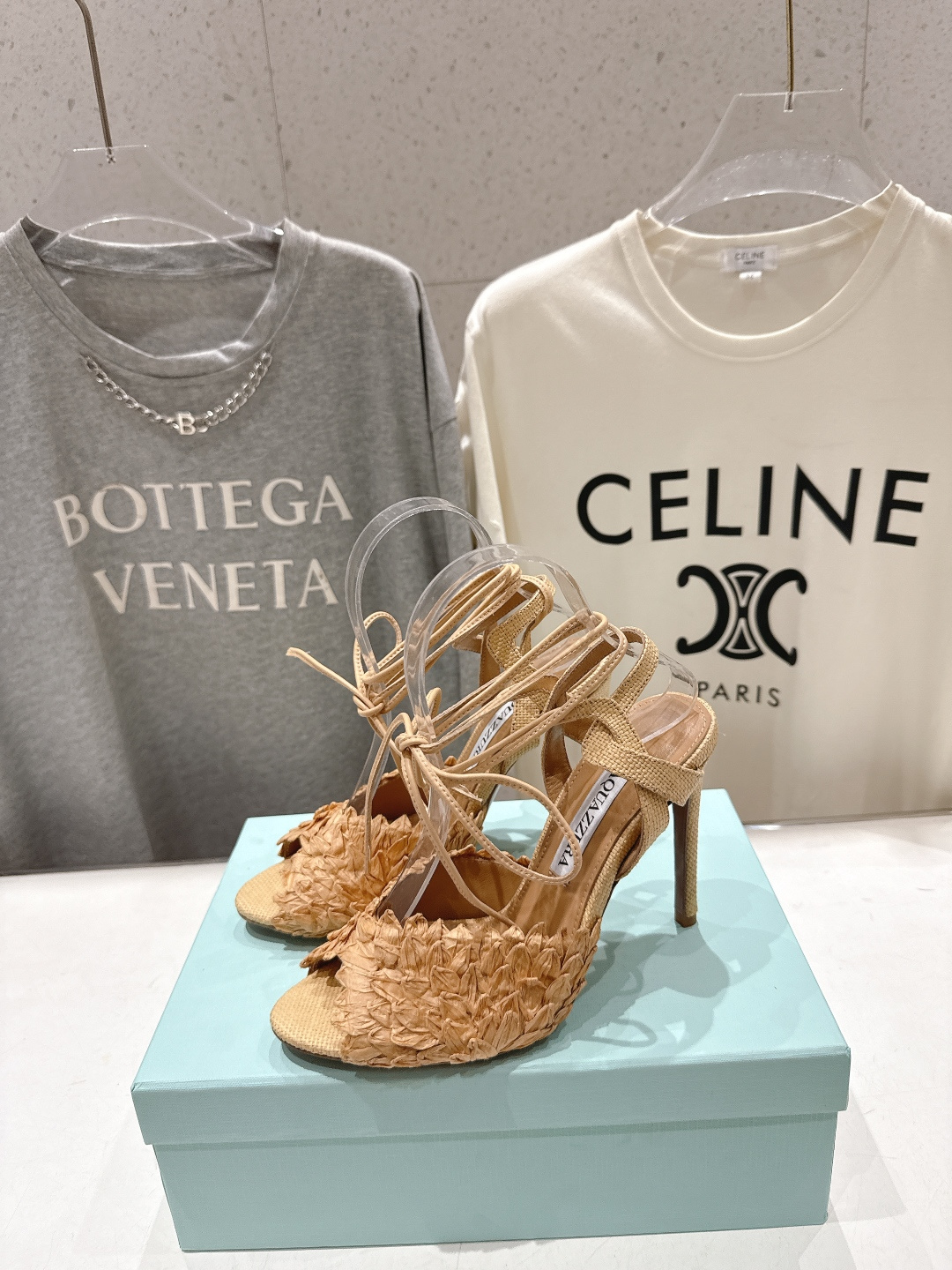 高版本出厂 「ᴀqᴜᴀᴢᴢᴜʀᴀ」AQUAZZURA/菠萝F072 2026ss夏季新款高跟鱼嘴凉鞋__