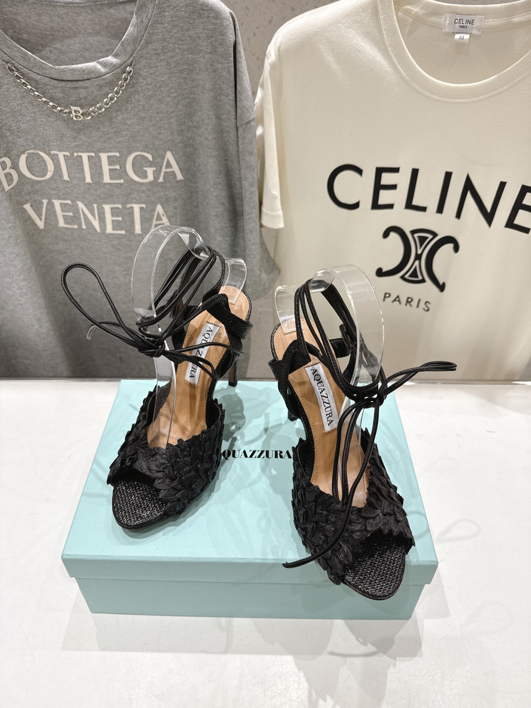 高版本出厂 「ᴀqᴜᴀᴢᴢᴜʀᴀ」AQUAZZURA/菠萝F072 2026ss夏季新款高跟鱼嘴凉鞋__