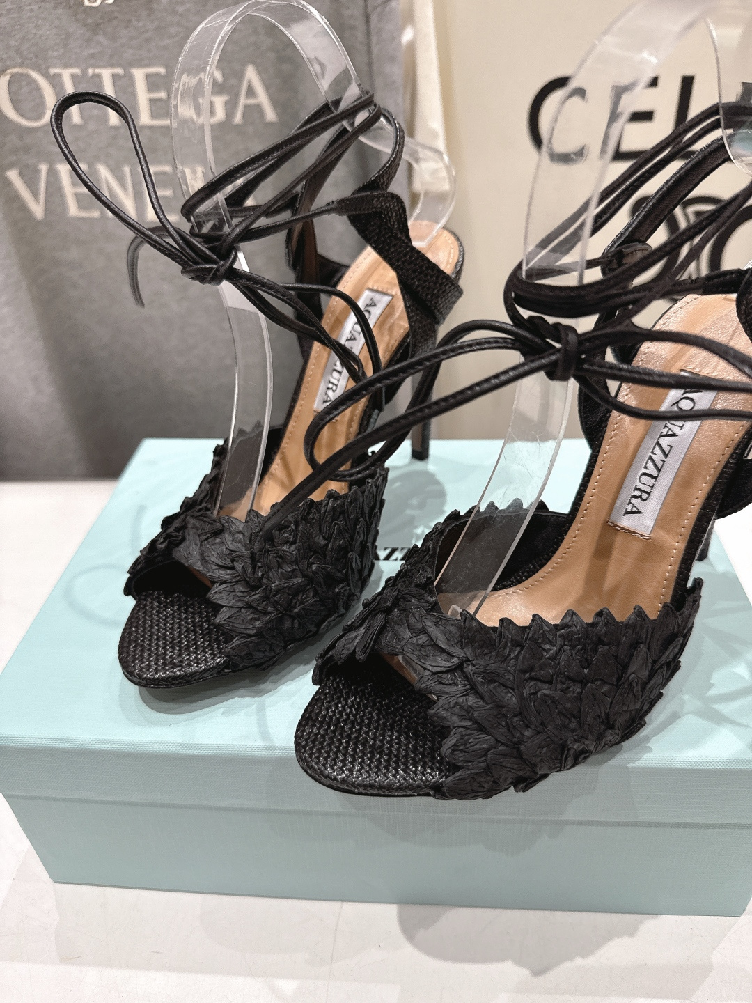 高版本出厂 「ᴀqᴜᴀᴢᴢᴜʀᴀ」AQUAZZURA/菠萝F072 2026ss夏季新款高跟鱼嘴凉鞋__