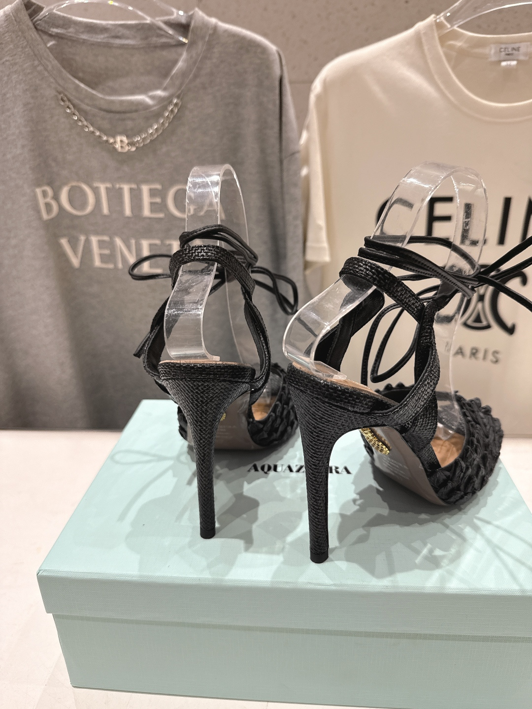 高版本出厂 「ᴀqᴜᴀᴢᴢᴜʀᴀ」AQUAZZURA/菠萝F072 2026ss夏季新款高跟鱼嘴凉鞋__