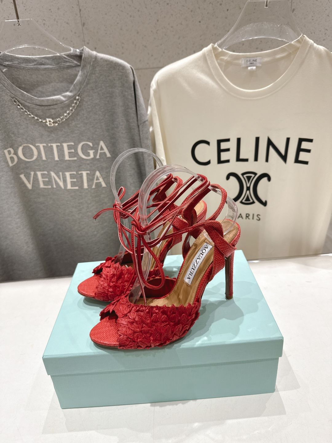 高版本出厂 「ᴀqᴜᴀᴢᴢᴜʀᴀ」AQUAZZURA/菠萝F072 2026ss夏季新款高跟鱼嘴凉鞋__
