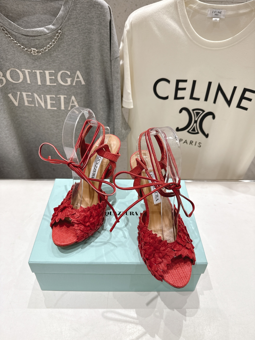 高版本出厂 「ᴀqᴜᴀᴢᴢᴜʀᴀ」AQUAZZURA/菠萝F072 2026ss夏季新款高跟鱼嘴凉鞋__
