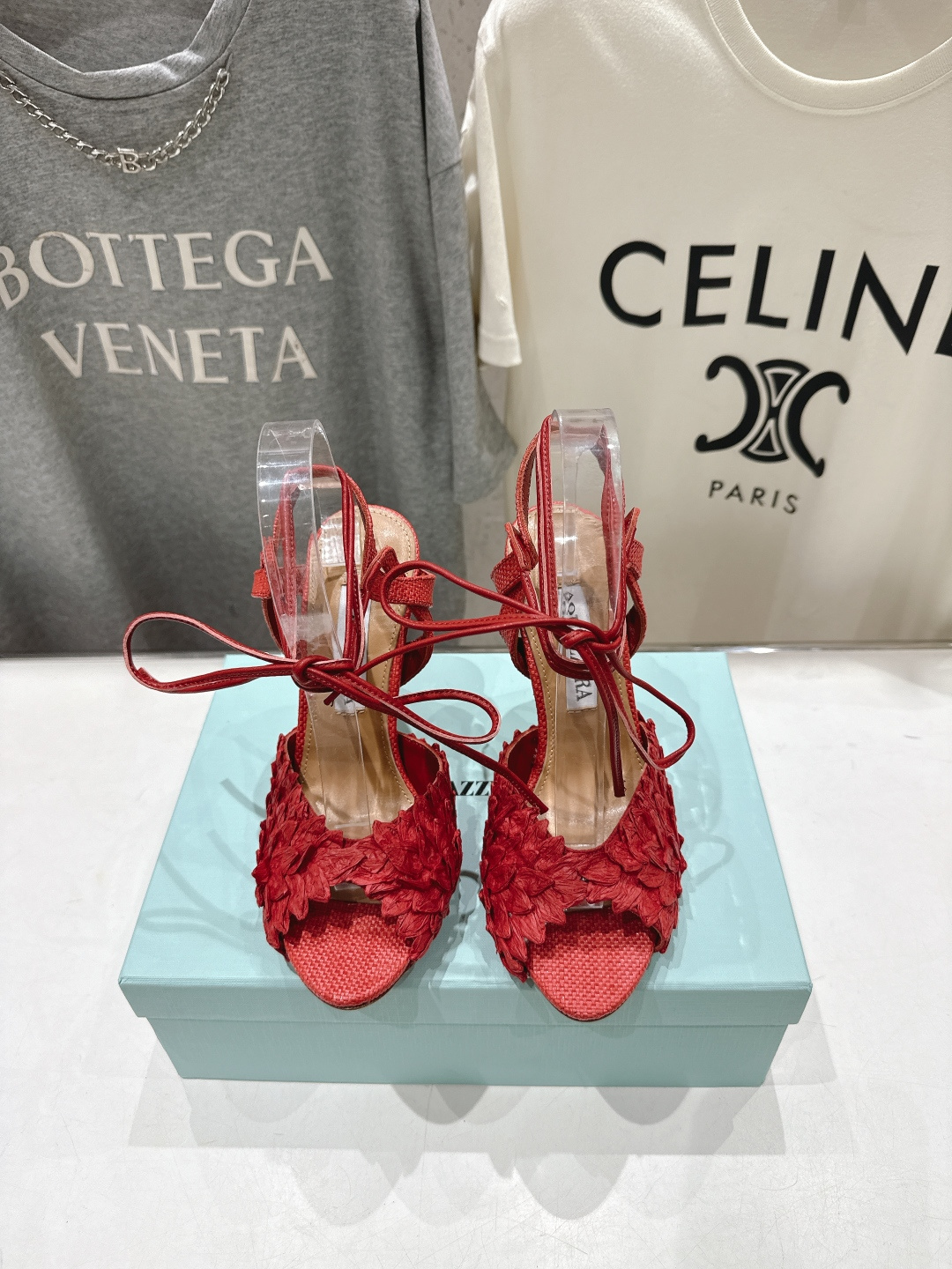 高版本出厂 「ᴀqᴜᴀᴢᴢᴜʀᴀ」AQUAZZURA/菠萝F072 2026ss夏季新款高跟鱼嘴凉鞋__