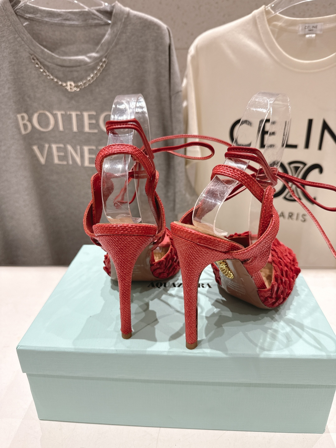高版本出厂 「ᴀqᴜᴀᴢᴢᴜʀᴀ」AQUAZZURA/菠萝F072 2026ss夏季新款高跟鱼嘴凉鞋__