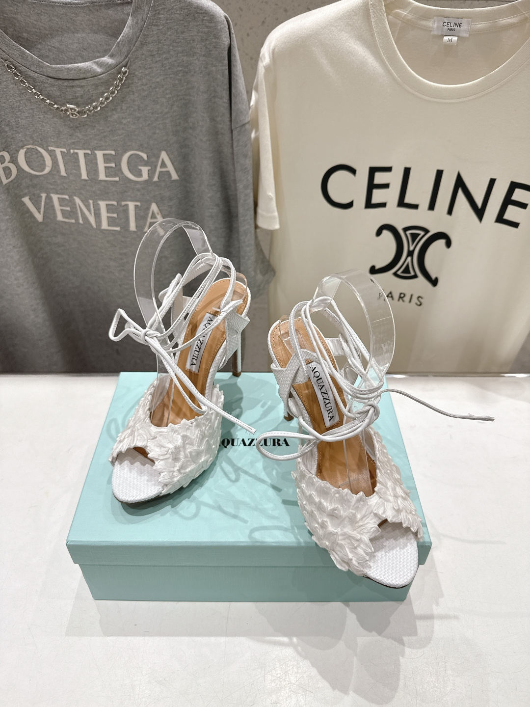 高版本出厂 「ᴀqᴜᴀᴢᴢᴜʀᴀ」AQUAZZURA/菠萝F072 2026ss夏季新款高跟鱼嘴凉鞋__