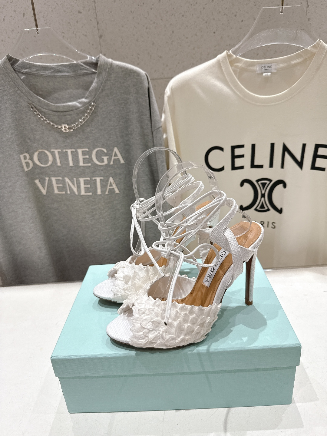 高版本出厂 「ᴀqᴜᴀᴢᴢᴜʀᴀ」AQUAZZURA/菠萝F072 2026ss夏季新款高跟鱼嘴凉鞋__