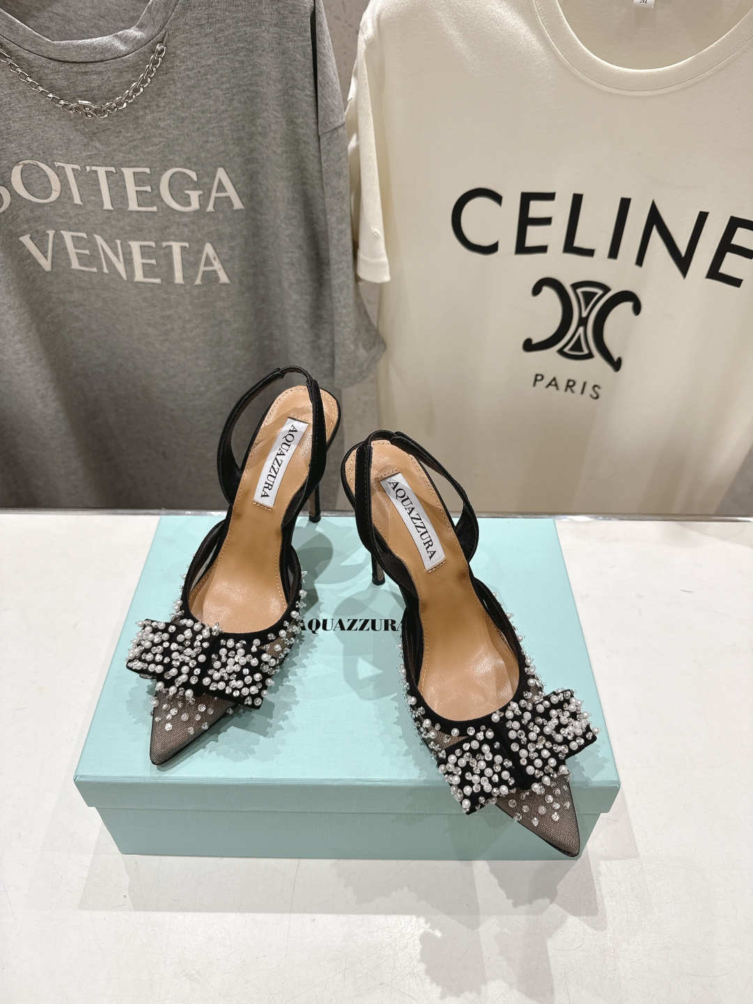 高版本出厂 「ᴀqᴜᴀᴢᴢᴜʀᴀ」AQUAZZURA/菠萝F072 2026ss夏季新款Very Bow